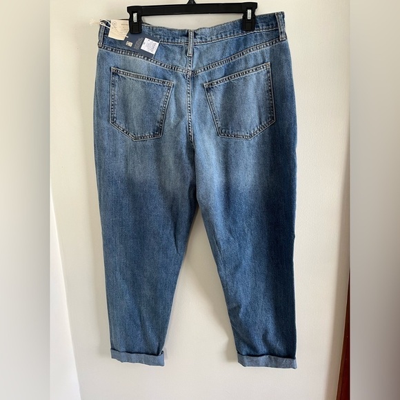 New Boyfriend Blue Jeans Patchwork Denim Universal Thread women’s 10/30R - Picture 4 of 9